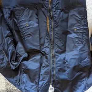 Men's Gap blue bomber jacket